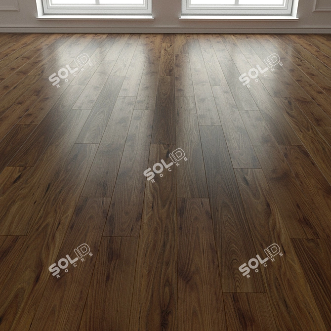 Natural Wood Parquet Laminate 3D model image 3