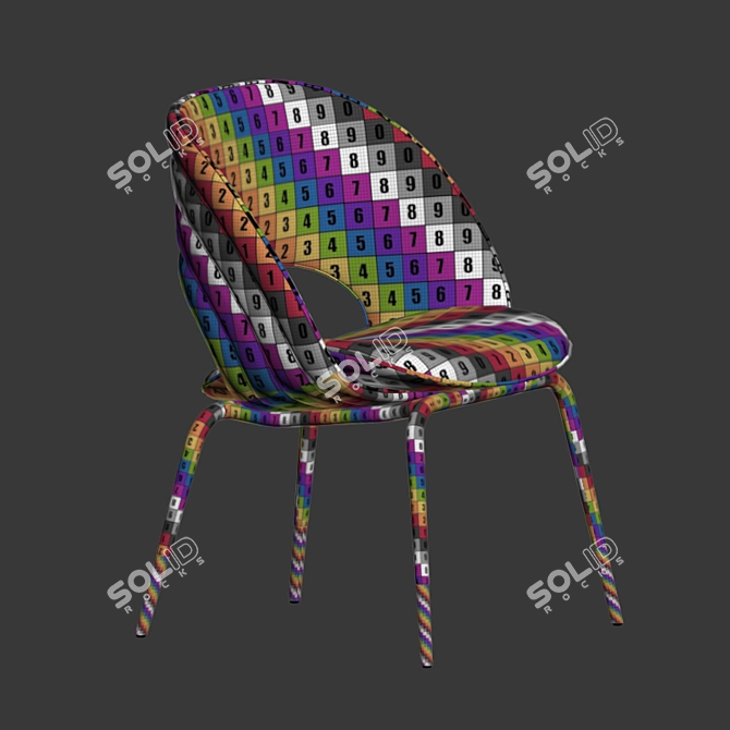 Kylo Fabric Dining Chair 3D model image 5