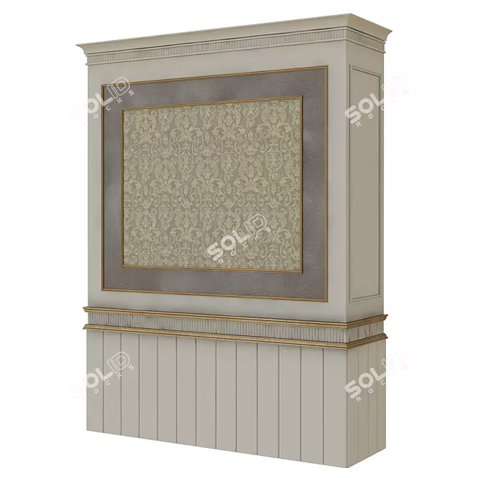 Modern 3D Wall Panel 3D model image 1