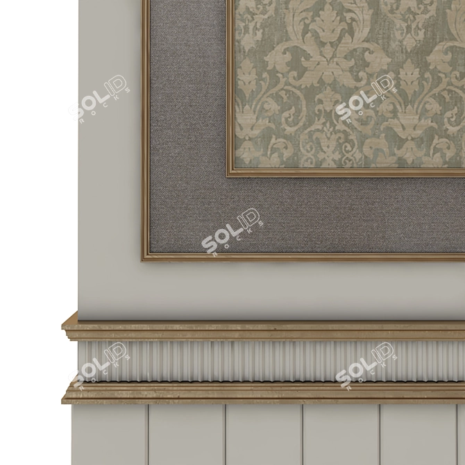 Modern 3D Wall Panel 3D model image 5