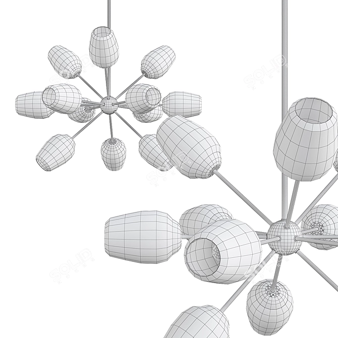 Ramirez Sputnik Sphere Chandelier 3D model image 2