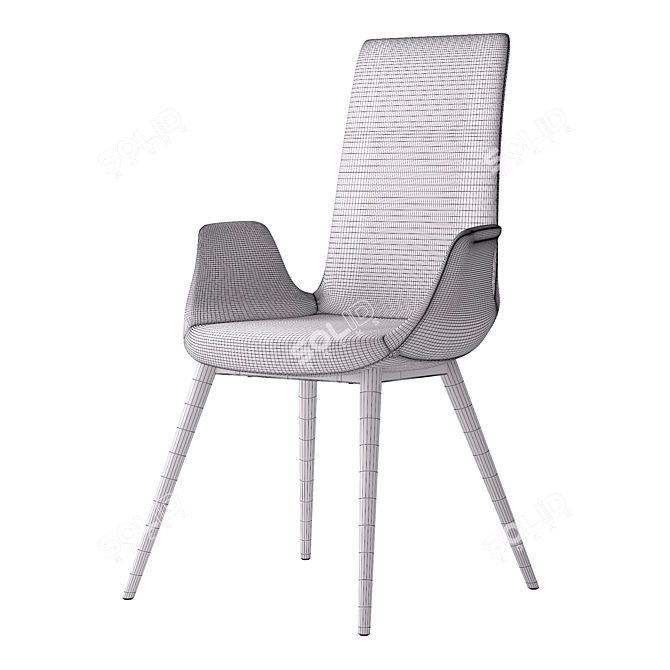 Prima Chair: Contemporary Elegance 3D model image 4