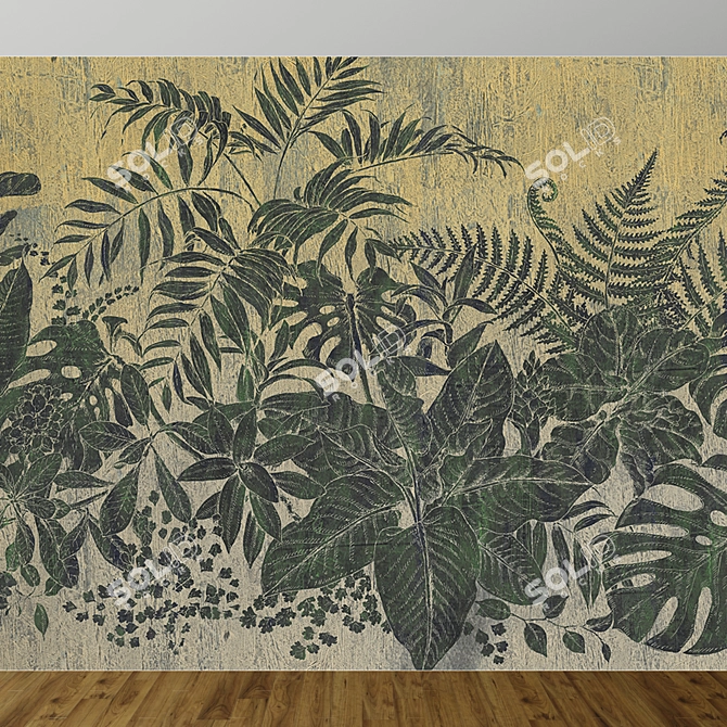 MUANCE Botanical Wallpaper Collection 3D model image 1