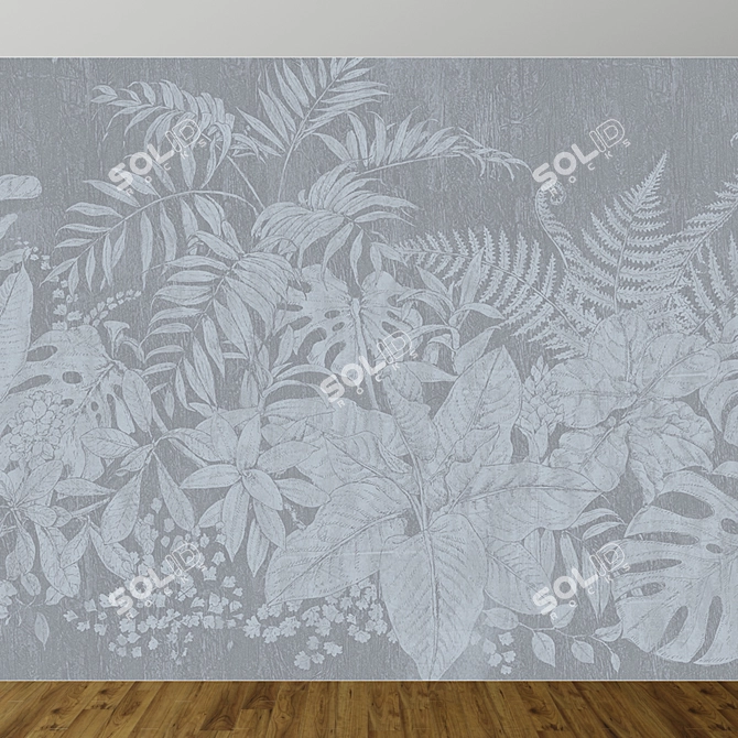 MUANCE Botanical Wallpaper Collection 3D model image 3