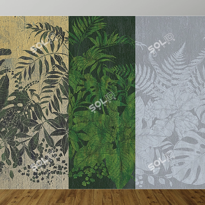 MUANCE Botanical Wallpaper Collection 3D model image 4