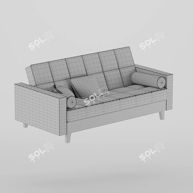 ASKESTA 3-Seater Sofa Bed 3D model image 8