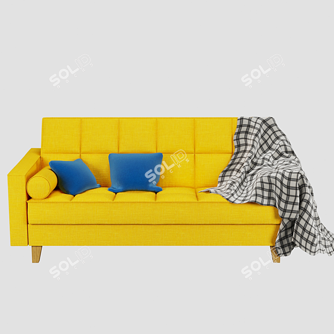 ASKESTA 3-Seater Sofa Bed 3D model image 10