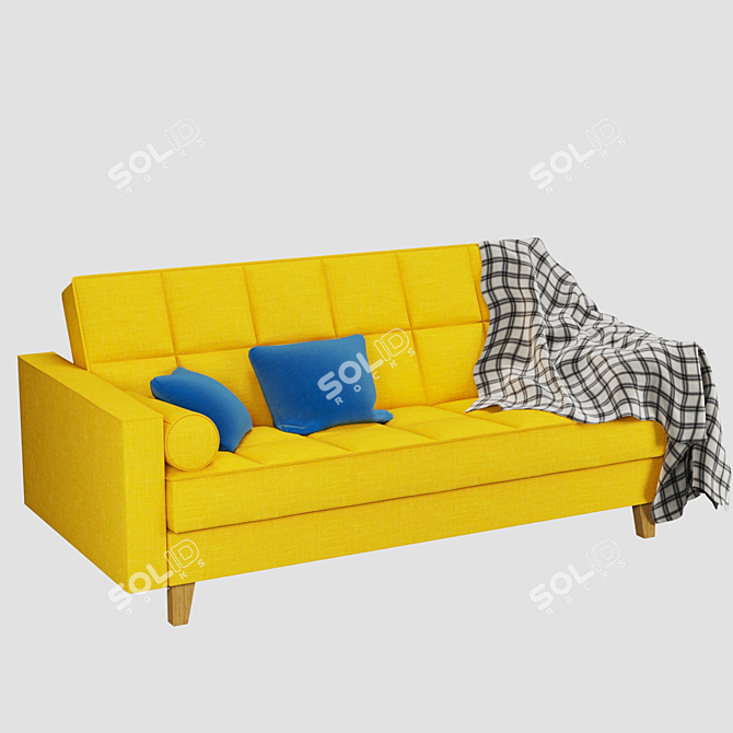 ASKESTA 3-Seater Sofa Bed 3D model image 12