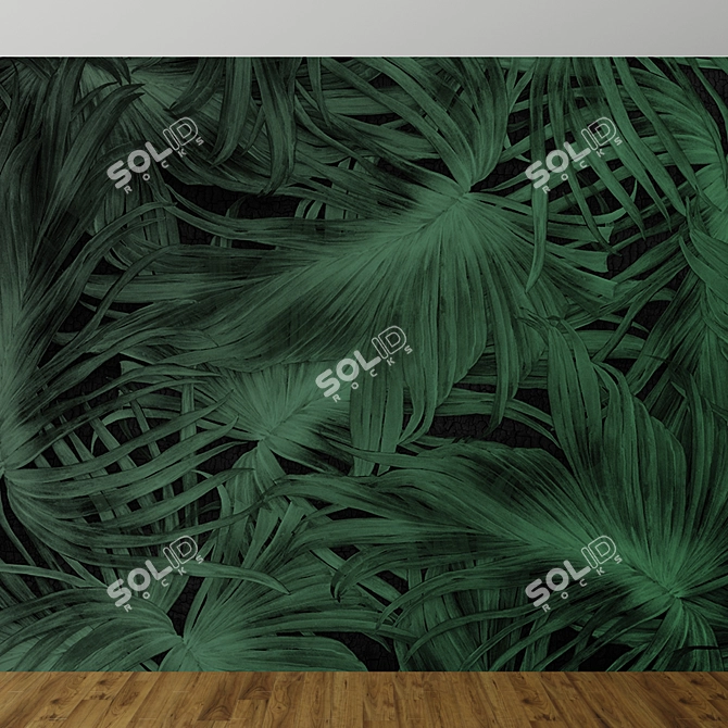 Enchanting Leaf Wallpaper Collection 3D model image 3