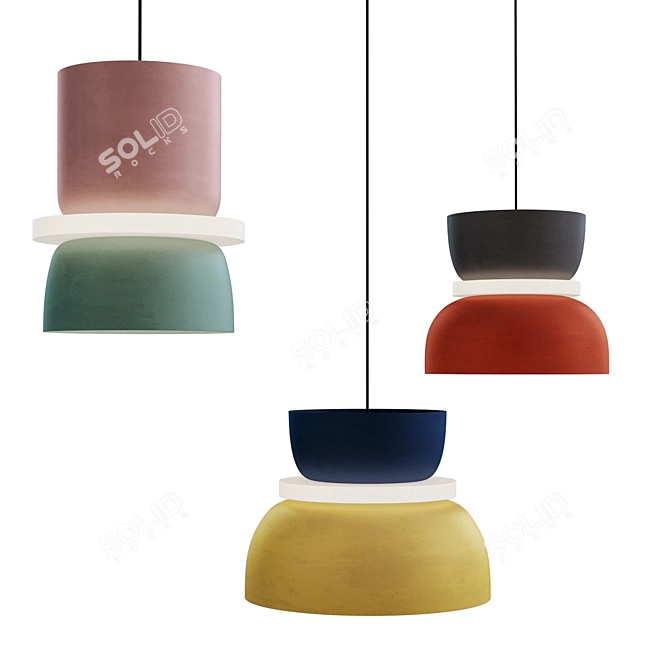 Scandinavian Style Pendant Light 3D model image 2