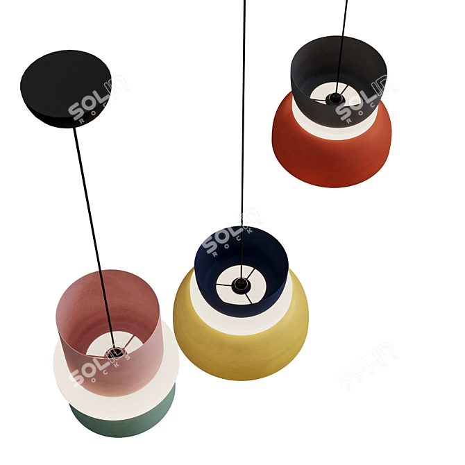 Scandinavian Style Pendant Light 3D model image 3