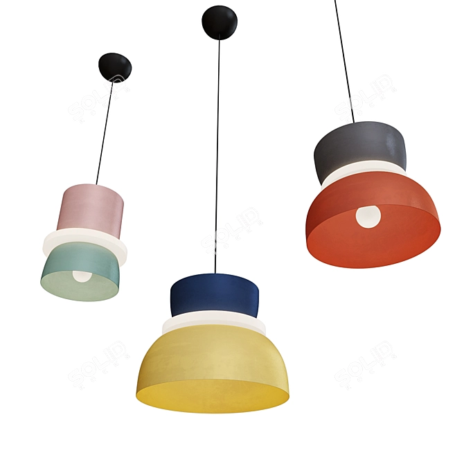 Scandinavian Style Pendant Light 3D model image 4