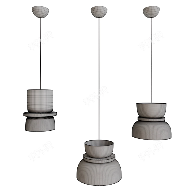 Scandinavian Style Pendant Light 3D model image 5