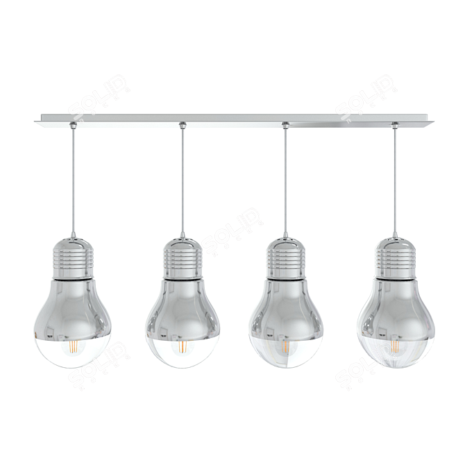 Modern Pendant Light 3D model image 1