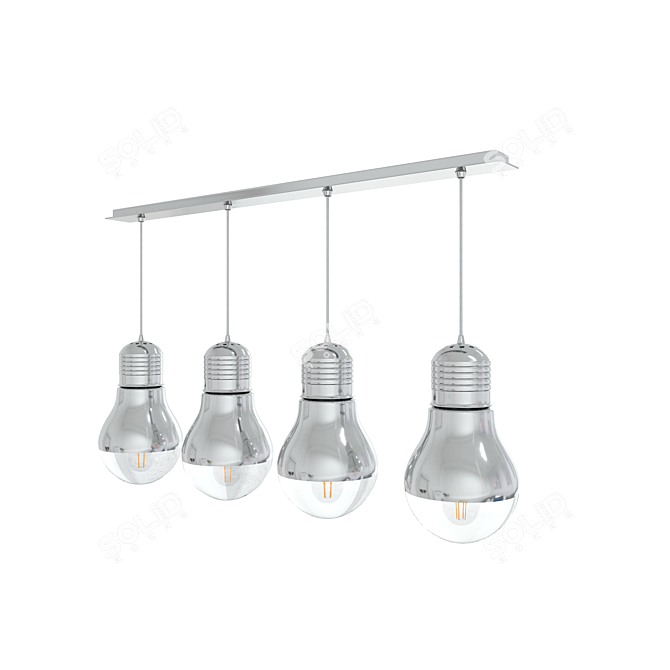 Modern Pendant Light 3D model image 2