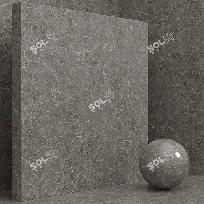 Seamless Stone Marble Set 163 3D model image 3