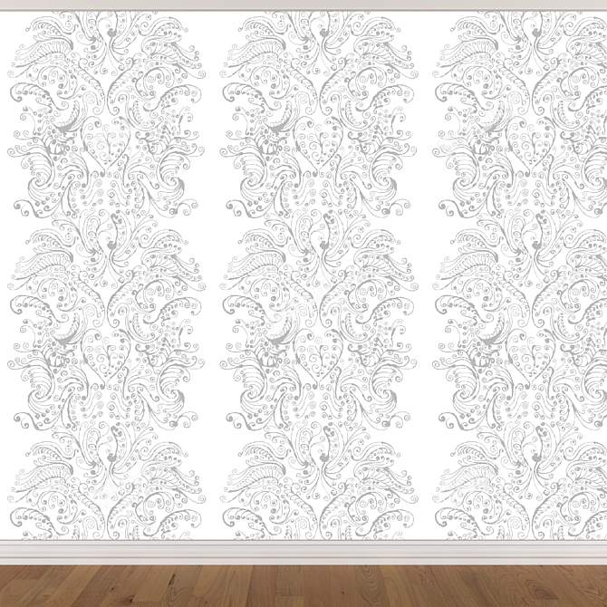 Seamless Wallpaper Set - 3 Colors 3D model image 2