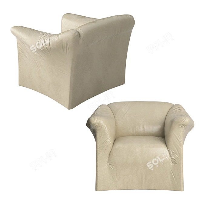 Italian Design: Tentazioni Lounge Chair 3D model image 3