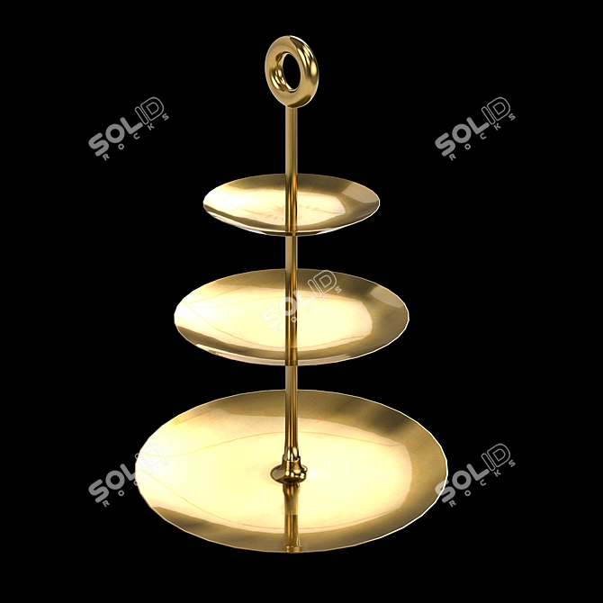 Modern Minimalist Olala Etagere 3D model image 3