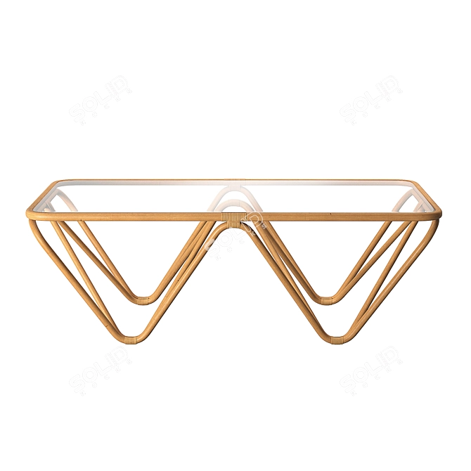 Modern Jura Coffee Table 75x144cm 3D model image 2