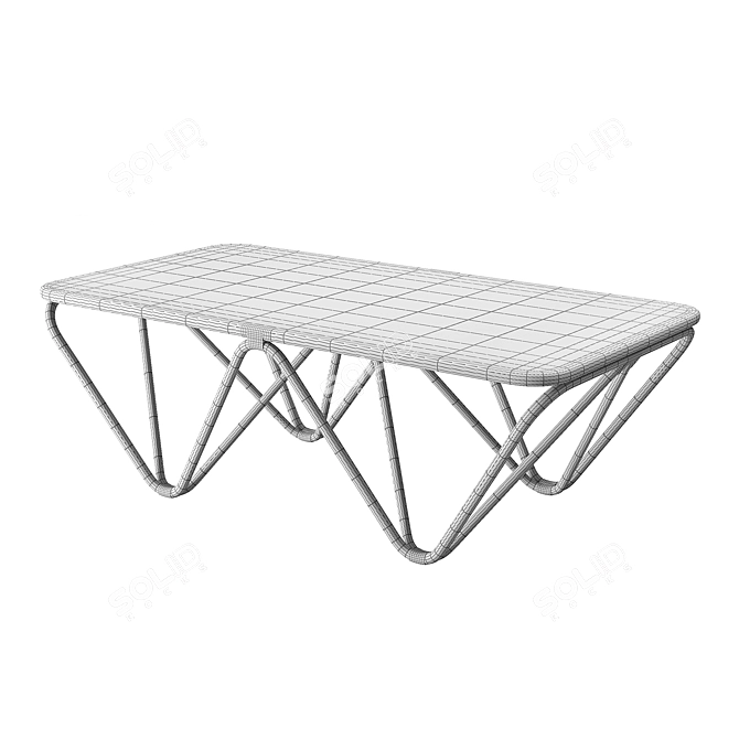 Modern Jura Coffee Table 75x144cm 3D model image 3