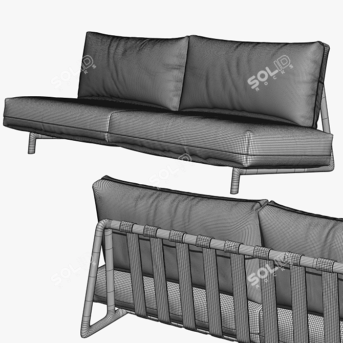 Trigono: Stylish and Functional Seating 3D model image 2