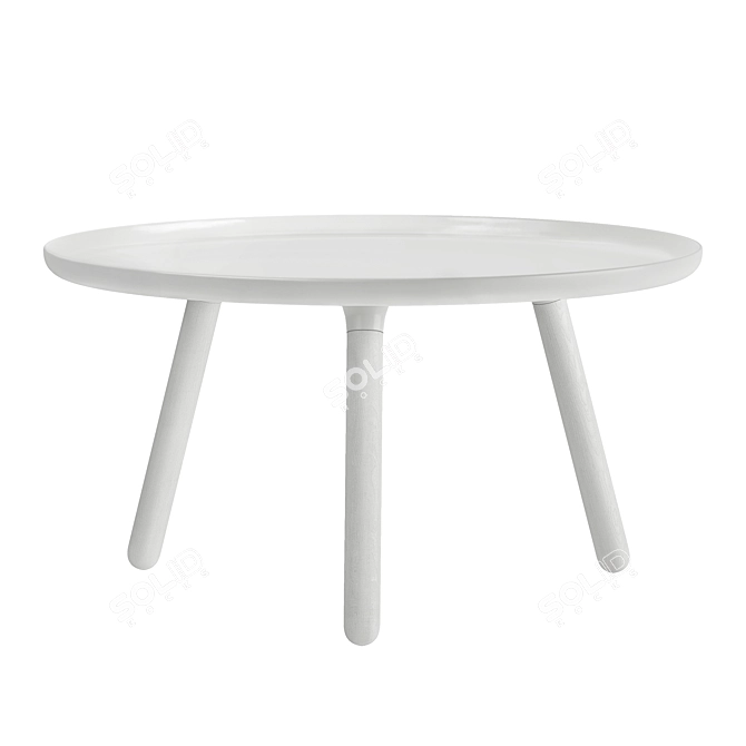 Sleek White Tablo Coffee Table 3D model image 1