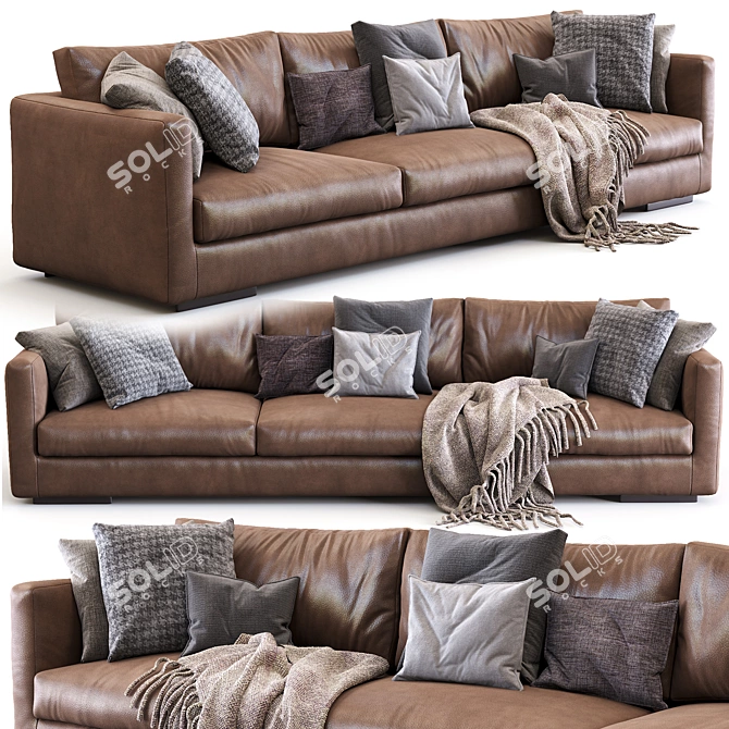 Modern Flexform Magnum Sofa 3D model image 1