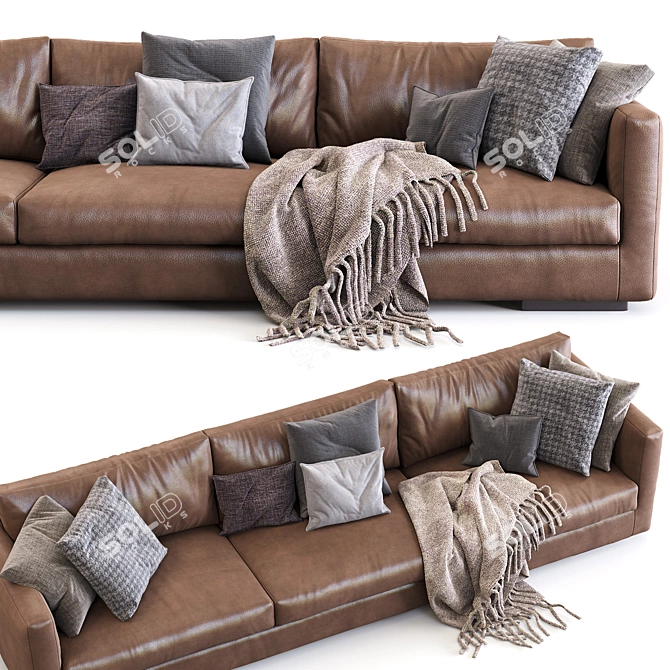 Modern Flexform Magnum Sofa 3D model image 2