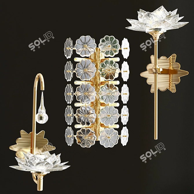 Blossom Wall Lights Collection 3D model image 2