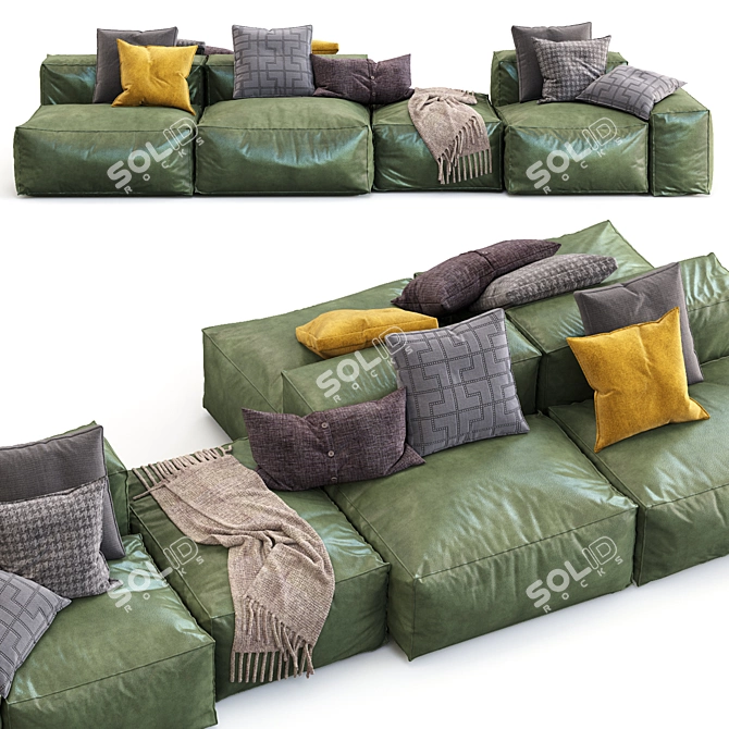 Modern Bonaldo Peanut B Sectional 3D model image 2