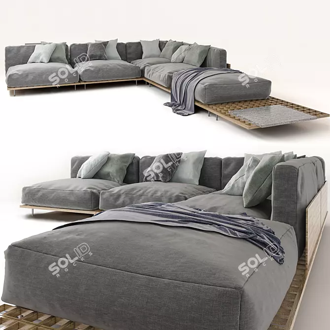 Yankom Design Sofa 3D model image 1