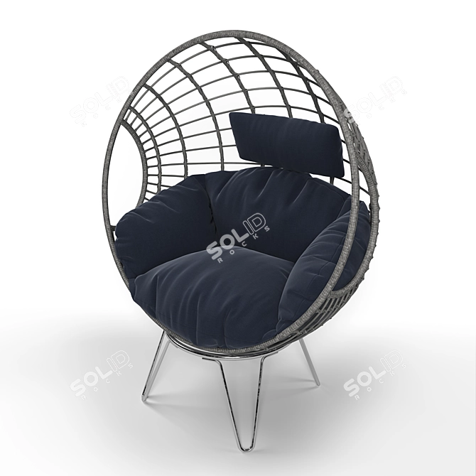 Cozy Cocoon Chair | 3Ds Max 2016+FBX 3D model image 1