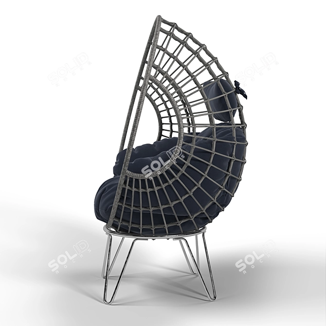 Cozy Cocoon Chair | 3Ds Max 2016+FBX 3D model image 3