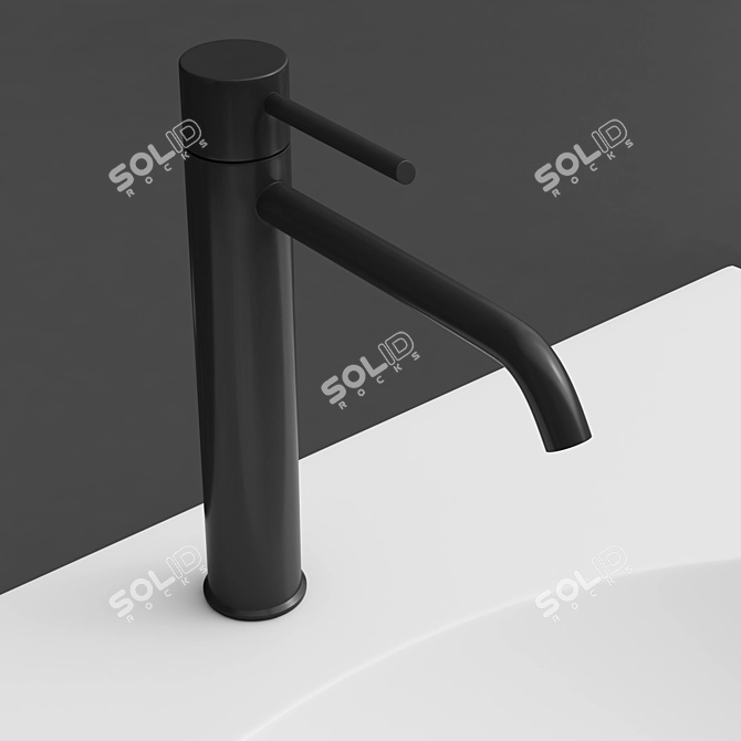 6-Faucet Wash Basin 3D model image 5