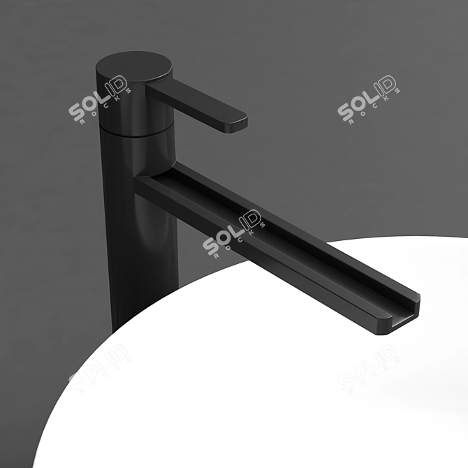 6-Faucet Wash Basin 3D model image 6