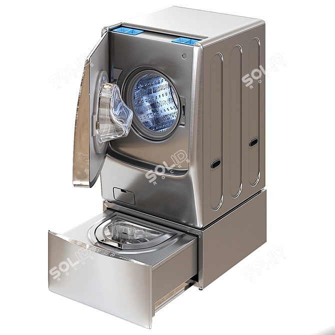 Title: LG TwinWash WM9000HVA 3D model image 2