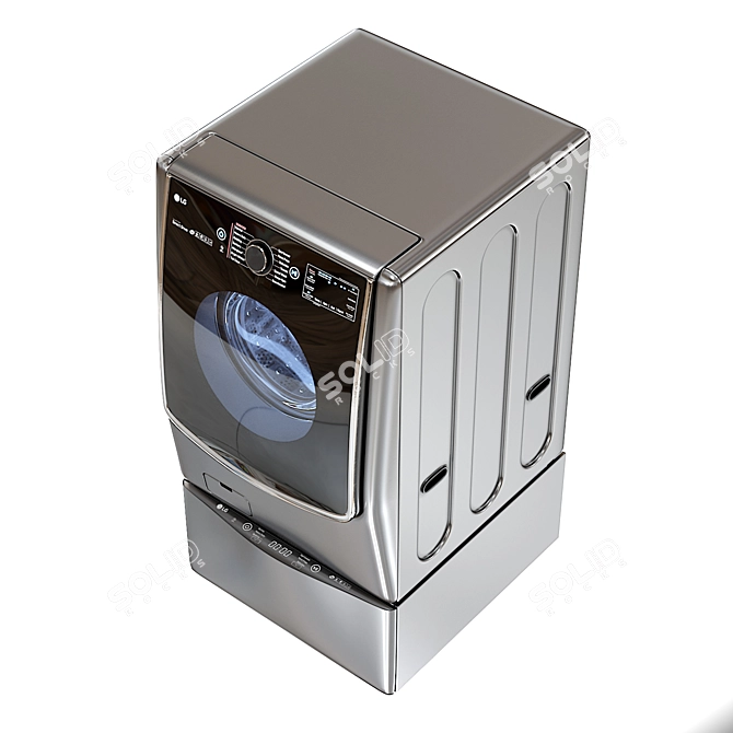 Title: LG TwinWash WM9000HVA 3D model image 4