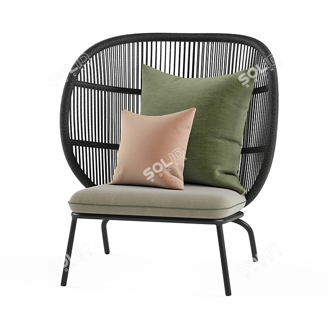 Vincent Sheppard Kodo Cocoon: Stylish and Comfortable Seating 3D model image 1