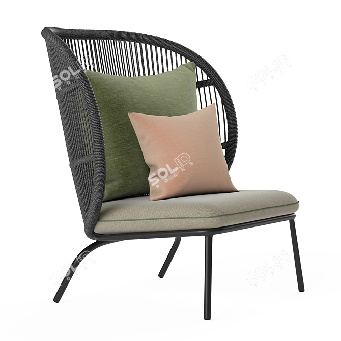 Vincent Sheppard Kodo Cocoon: Stylish and Comfortable Seating 3D model image 3