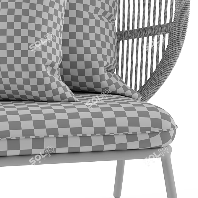 Vincent Sheppard Kodo Cocoon: Stylish and Comfortable Seating 3D model image 5