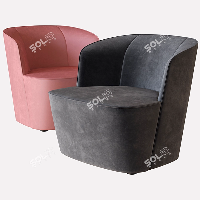 Felix Armchair by Lema: Sleek Elegance 3D model image 1