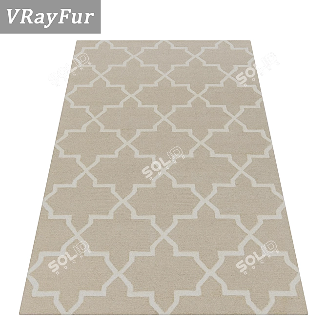 Luxurious Carpet Set: Premium Quality, Multiple Textures 3D model image 2