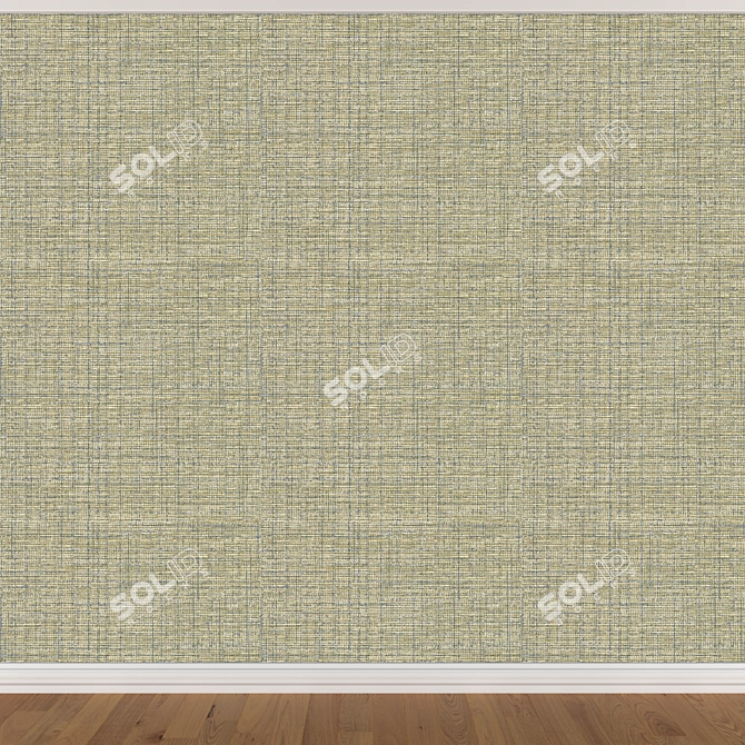 Seamless Wallpaper Set - 3 Colors 3D model image 3