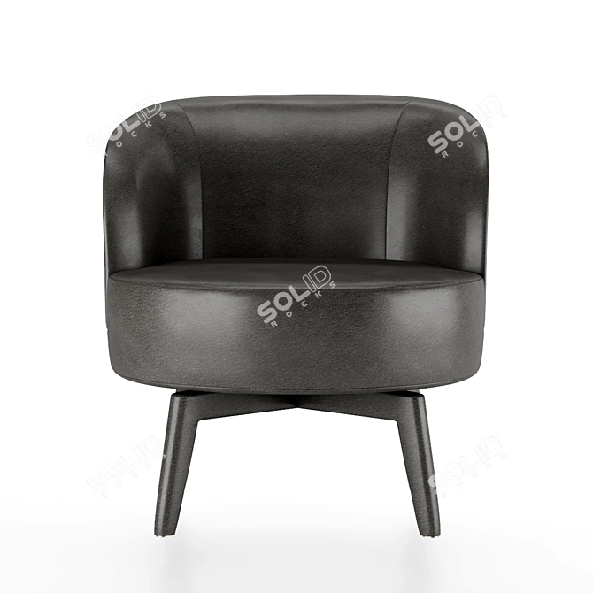 Luxurious Fendi Doyle Armchair 3D model image 4