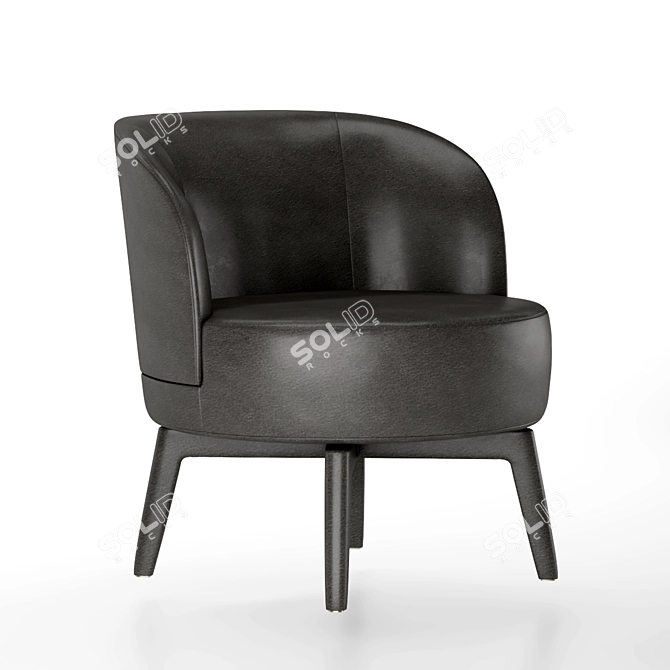 Luxurious Fendi Doyle Armchair 3D model image 5