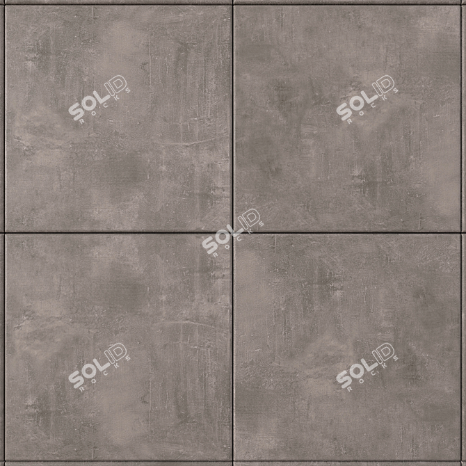 Ares Brown Concrete Wall Tiles 3D model image 2