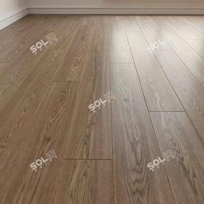 Natural Wood Parquet Laminate 3D model image 1