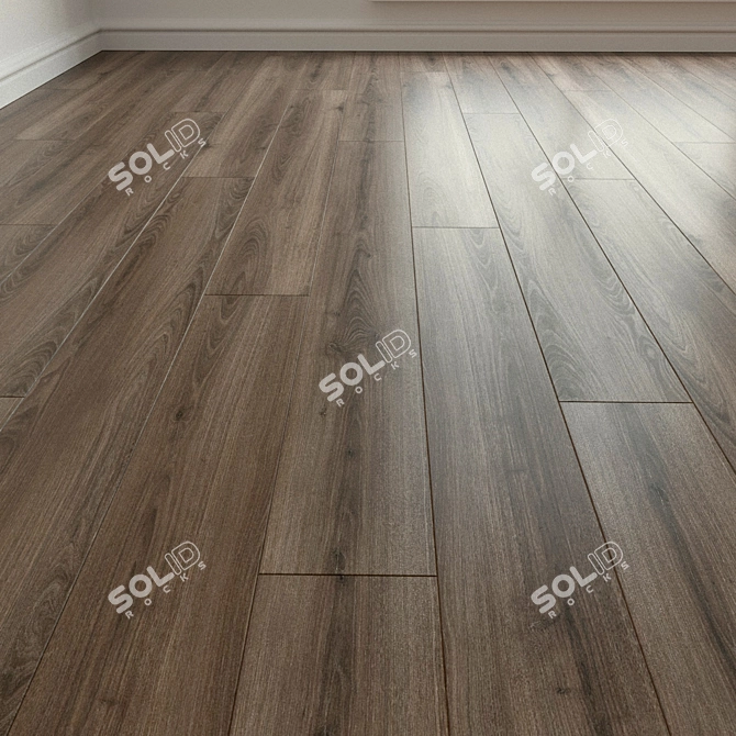 Natural Wood Laminate Flooring 3D model image 1