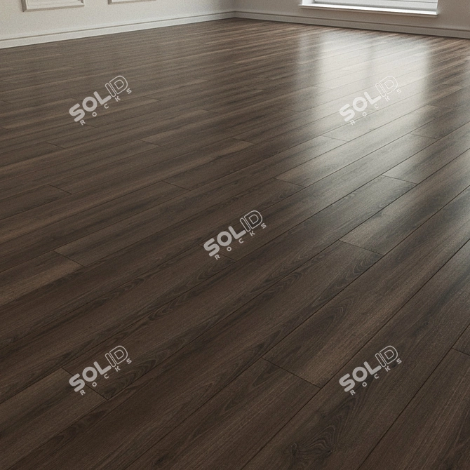 Natural Wood Laminate Flooring 3D model image 2